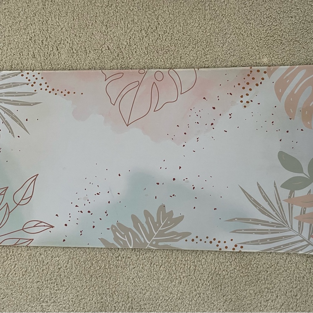 Pastel Floral Desk Mat